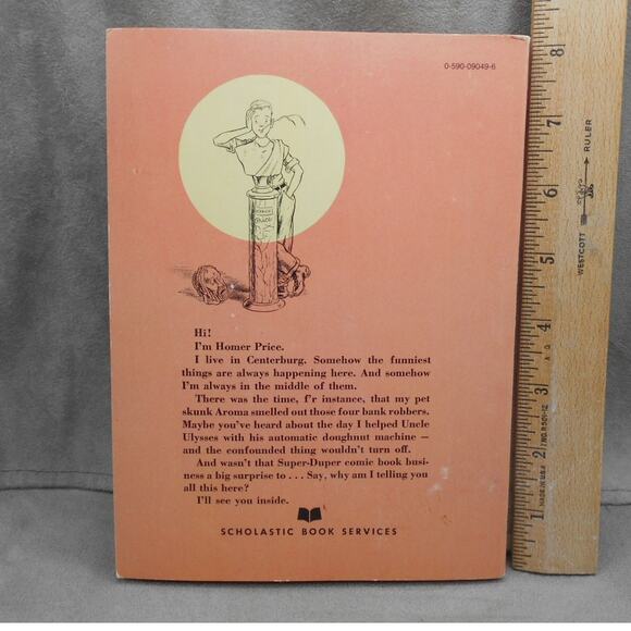 Homer Price Robert McCloskey 1987 Scholastic Books Paperback Good - Picture 3 of 8